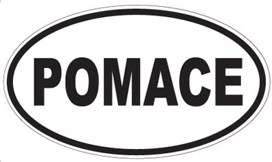 POMACE - Oval Sticker