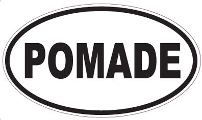 POMADE - Oval Sticker