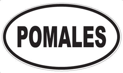 POMALES - Oval Sticker