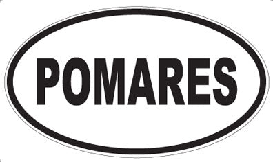 POMARES - Oval Sticker