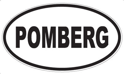 POMBERG - Oval Sticker
