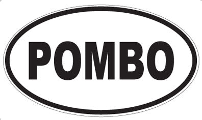 POMBO - Oval Sticker