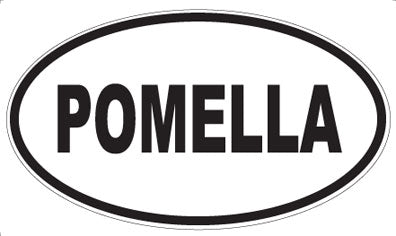 POMELLA - Oval Sticker