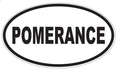POMERANCE - Oval Sticker
