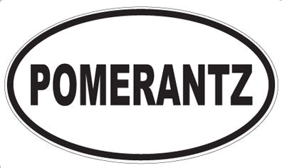 POMERANTZ - Oval Sticker