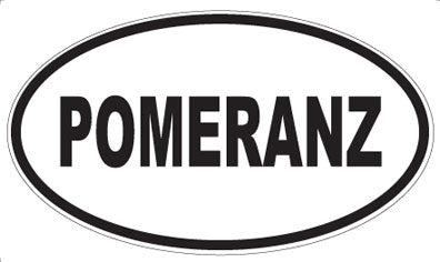 POMERANZ - Oval Sticker