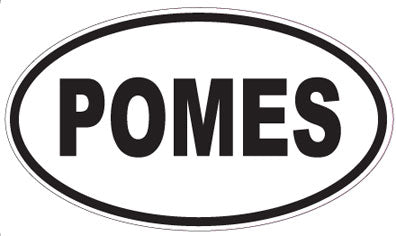 POMES - Oval Magnet