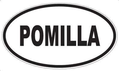 POMILLA - Oval Sticker