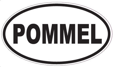 POMMEL - Oval Sticker