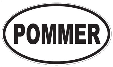 POMMER - Oval Sticker