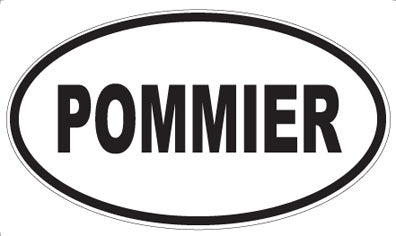 POMMIER - Oval Sticker