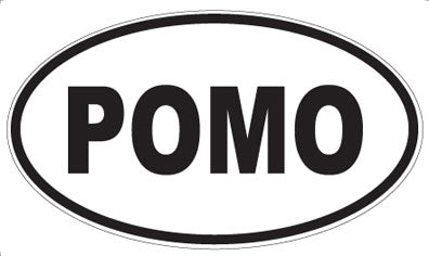 POMO - Oval Sticker