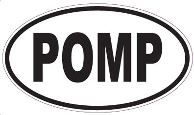 POMP - Oval Sticker