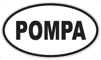 POMPA - Oval Sticker