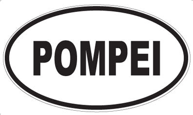 POMPEI - Oval Sticker