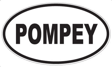 POMPEY - Oval Sticker