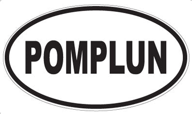 POMPLUN - Oval Sticker