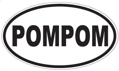POMPOM - Oval Sticker
