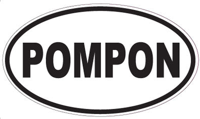 POMPON - Oval Sticker