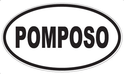 POMPOSO - Oval Sticker