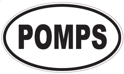 POMPS - Oval Sticker