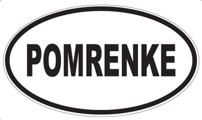 POMRENKE - Oval Sticker
