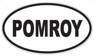 POMROY - Oval Sticker