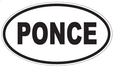 PONCE - Oval Sticker