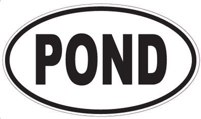 POND - Oval Sticker