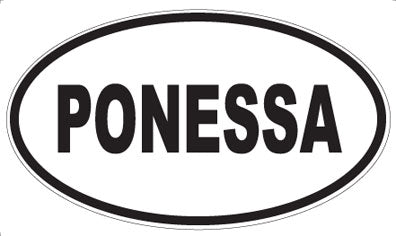 PONESSA - Oval Sticker