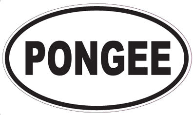 PONGEE - Oval Sticker