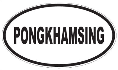 PONGKHAMSING - Oval Sticker
