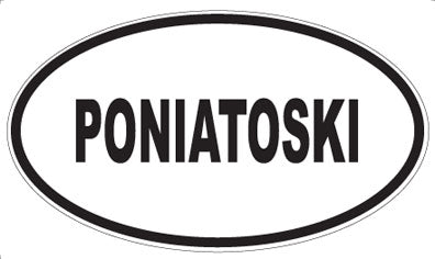 PONIATOSKI - Oval Sticker