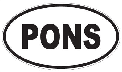 PONS - Oval Sticker