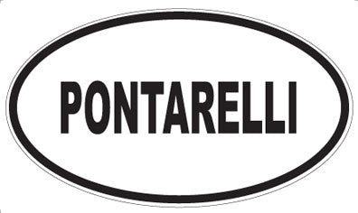 PONTARELLI - Oval Sticker