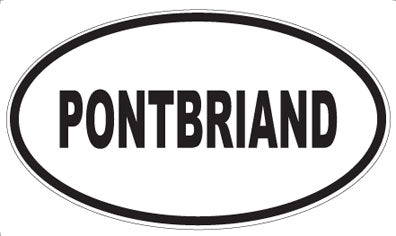 PONTBRIAND - Oval Sticker