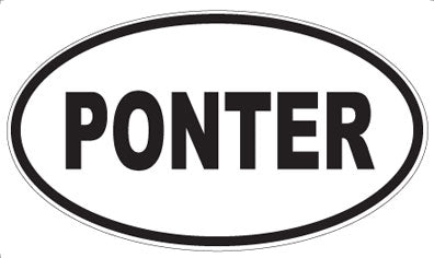 PONTER - Oval Sticker