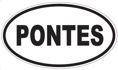 PONTES - Oval Sticker