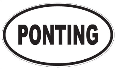 PONTING - Oval Sticker