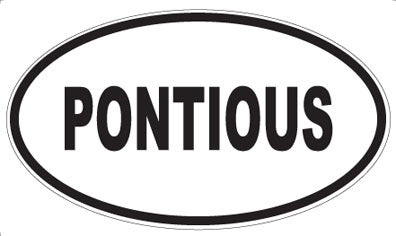 PONTIOUS - Oval Sticker