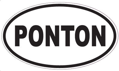 PONTON - Oval Sticker