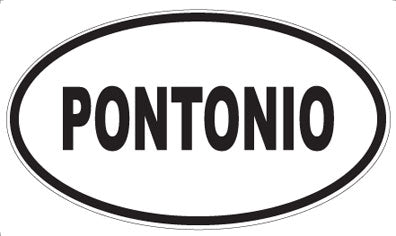 PONTONIO - Oval Sticker