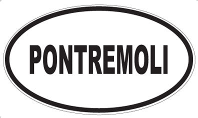 PONTREMOLI - Oval Sticker