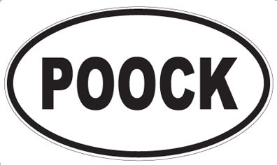 POOCK - Oval Sticker