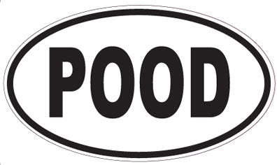 POOD - Oval Sticker
