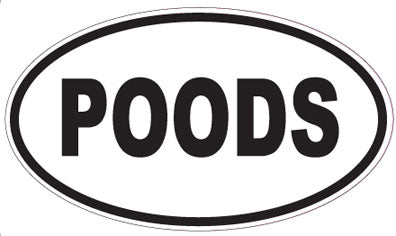 POODS - Oval Magnet