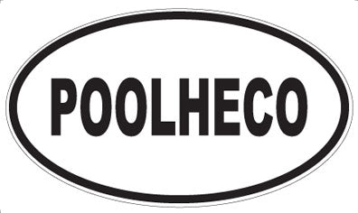 POOLHECO - Oval Sticker
