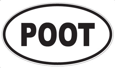 POOT - Oval Sticker