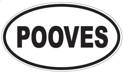 POOVES - Oval Sticker