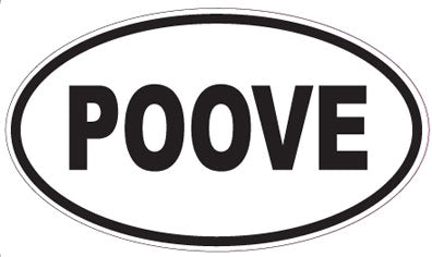 POOVE - Oval Magnet
